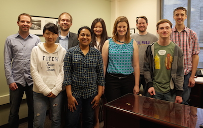 Photo of PCRG research group members in 2013